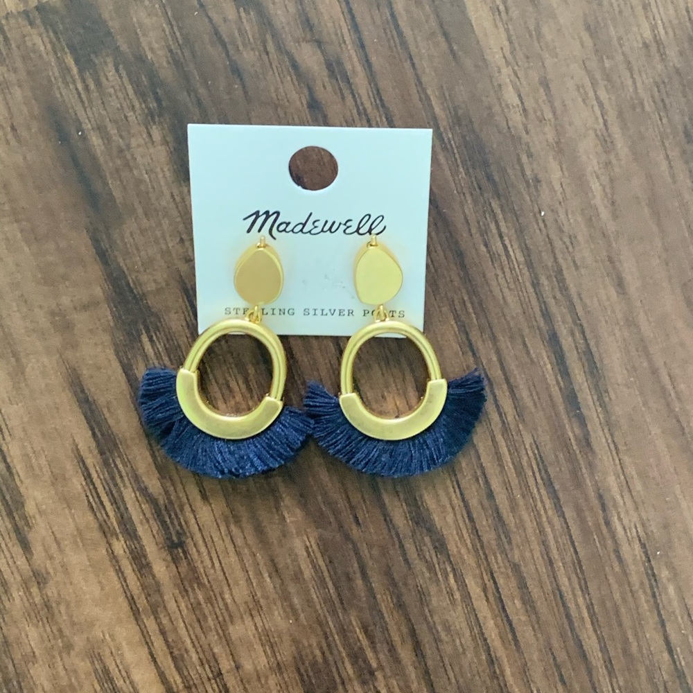 Madewell fringe statement earring